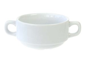 Everyday white soup bag Ø105 ↨55mm stackable