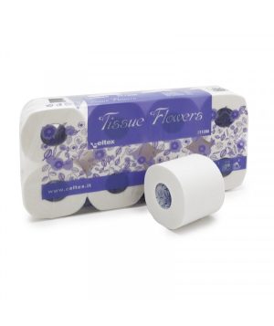 Toilet paper 3 ply Flower 250 sheets