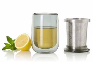 Double walling tea glass 40cl Ø90 ↨135mm grey AdHoc