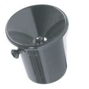 Spitting bucket acrylic black Ø210 ↨220mm 3L