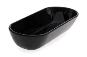 Melamine Truyts Ovale schaal 385x155 ↨75mm Zwart