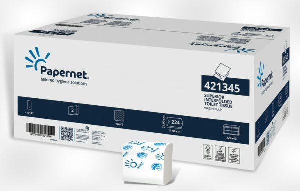 Toiletpapier 2 laags Bulk 224 vellen "Papernet"