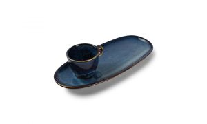 Saucer 35x15cm universal blue Nova