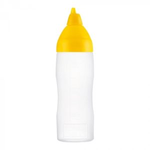 Knijpfles kunststof 35cl Geel
