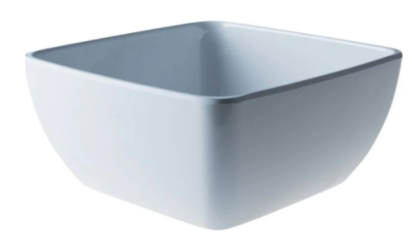 Mélamine Truyts Bol carré 250 ↨120mm blanc
