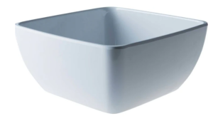 Bol en mélamine Truyts carré 155 ↨70mm blanc