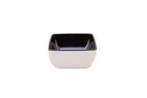 Bol en mélamine Truyts carré 126 ↨60mm noir/blanc