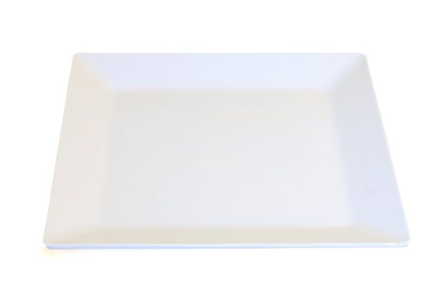 Melamine Truyts Plate square 368mm white
