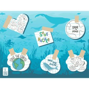Placemats papier 30x40cm Save the ocean
