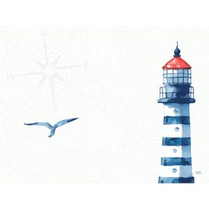 Placemats papier 30x40cm Meer freude