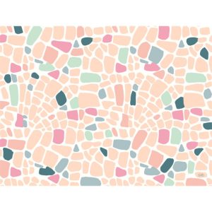 Placemats papier 30x40cm Ocean pebbles