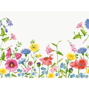 Placemats papier 30x40cm Flowy Meadow
