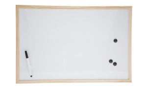 Memo bord magnetisch wit/nature 60x40cm