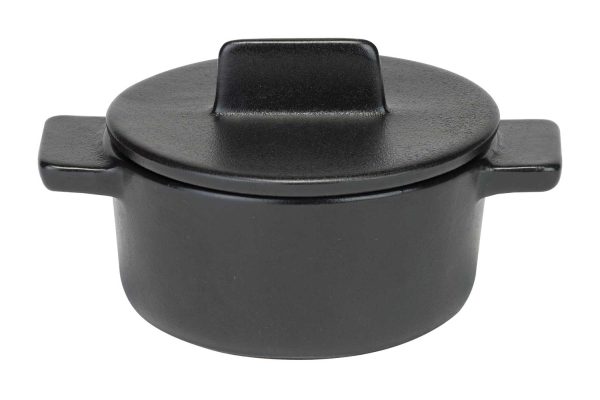 Ovenschotel black met deksel Madison 20cl. Ø10 ↨7.5cm