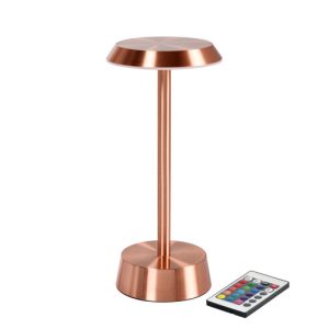 LED Lamp Cordless Nour ↨26,3 Ø11,9cm Rose gold