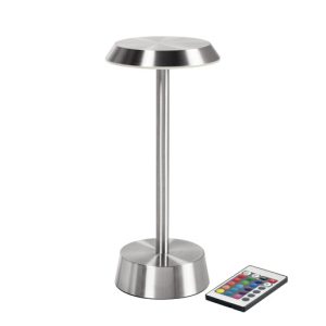 LED Lamp Cordless Nour ↨26,3 Ø11,9cm Silver