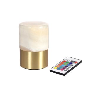 LED Lamp Cordless Fleur ↨12.3cm Ø8,2 Messing