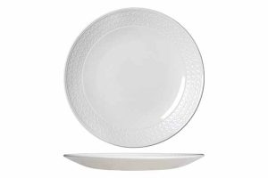 Bead White plat bord coupe 28.5cm