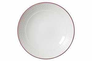 Bead Maroon diep bord coupe 25.5cm