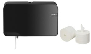 Disp. Quartz BLACK toiletpapier Coreless