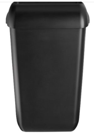 Disp. Quartz BLACK afvalbak 43L open