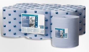 Poetspapier MIDI 2 lgs Blauw 160m "Tork"
