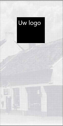 Servet Dunisoft PP 48x48 1/8 wit Overall Personal Print