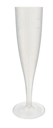 Champagne fluit spuitgiet vaste voet 125/150cc